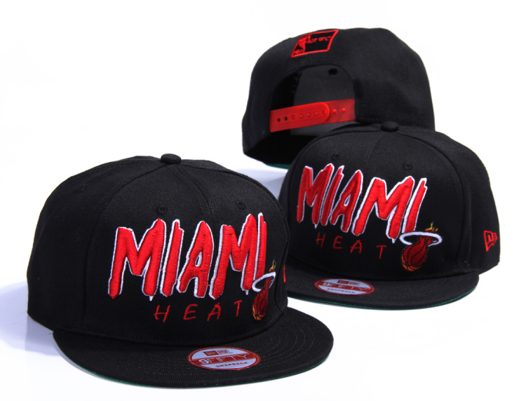 NBA Miami Heat NE Snapback Hat #127